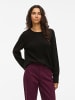 Vila Strickpullover in Black Beauty