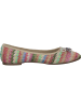 La Strada Ballerinas in red/orange multi