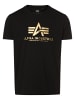 Alpha Industries T-Shirt in schwarz gold
