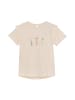 Minymo T-Shirt MIT-shirt SS 123380 verspieltes T-Shirt in Beige