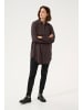 Kaffe Langarm - Hemd KAnaya Loose fit in Black Oyster