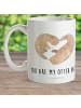 Mr. & Mrs. Panda Becher Otter Herz mit Spruch in Weiß