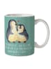 Mr. & Mrs. Panda Keramtiktasse 12. Hochzeitstag Nickelhochzeit m... in Meeresbrise