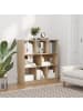 HOMCOM Bücherregal-97,5L x 30B x 100Hcm-Eiche