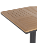 Beliani Gartentisch PALMI in Braun/Schwarz - (W) 60 x (H) 75 x (L) 60 cm