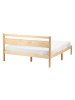 Beliani Doppelbett MERCURER in Braun - (W) 147 x (H) 80 x (L) 208 cm