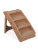 relaxdays Hundetreppe in Beige - (B)39 x (H)49 x (T)61 cm