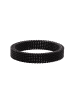 Steel_Art elastischer Mesh-Ring Sarah schwarz farben in Schwarz