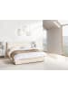 Beliani Bettgestell LAVAUR in Beige - (W) 165 x (H) 100 x (L) 220 cm