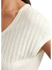 Marc O'Polo Pointelle-T-Shirt slim in white cotton