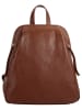 Samantha Look City-Rucksack echt Leder in cognac