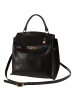 Florence Florence Handtasche Leder schwarz ca. 25cm