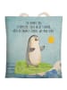 Mr. & Mrs. Panda shopping bag Pinguin Surfer mit Spruch in Eisblau
