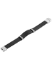 Adeliás Unisex Armband aus Leder 21 cm in schwarz