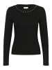 Kaffe Kurzarm-Bluse KAmarty Slim fit in Black Deep
