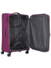D&N Travel Line 9204 4 Rollen Trolley L 76 cm mit Dehnfalte purple