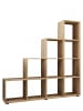 VCM  Holz Stand Treppenregal Regal 10 Fächer Napoli in Sonoma-Eiche (Sägerau)