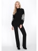 IZIA Women Sweater in black white