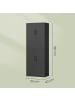 SONGMICS Aktenschrank Berend in Schwarz - (B)80 x (H)180 x (T)40 cm