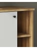 Furn.Design Badmöbel-Set 3-teilig weiß, Evoke Eiche, Badkombination, 121 x 190 cm