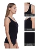 Yenita® Seamless Unterhemd - Top 4er Set Tank Top in schwarz