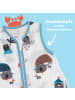 Schlummersack Musselin Babyschlafsack, 0.5 TOG in Hellblau-Rot