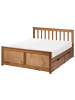 Beliani 5-tlg Doppelbett OLENDON in Braun