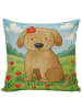 Mr. & Mrs. Panda Kissen 40x40 Hund Dame Design ohne Spruch in Weiß