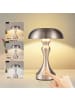 ZMH Tischleuchte LED in nickel 1800 mAh Touch Dimmbar