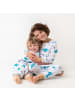 Schlummersack Kinder-Pyjama aus Bio Baumwolle in Weiß