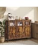 VASAGLE Sideboard Daxton in Vintagebraun-Tintenschwarz - (B)100 x (H)75 x (T)35 cm