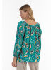 Albee Women Blusenshirt in Türkis Mehrfarbig