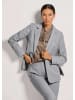 MADELEINE Einreihiger Woll-Blazer, tailliert in steingrau / melange