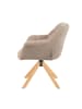 DUBI Möbel 2er-Set: Drehstuhl Mika-Nea in Beige - (B)65 x (H)81 x  (T)66 cm