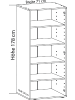 VCM  Büroschrank Ordner Aktenschrank Vandol in Sonoma-Eiche (Sägerau)