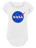 F4NT4STIC Long Cut T-Shirt NASA Classic Insignia Logo' in weiß