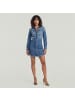 G-Star Raw Pitched Hem Shirt Kleid faded cliffside blue