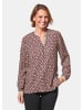GOLDNER Moderne Druckbluse in legerer Form in rot / gemustert
