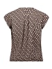 Betty Barclay Schlupfbluse kurzarm in Dark Blue/Brown