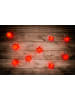 näve 9er-Outdoor-LED-Weihnachtslichterkette 3D-Sterne in Rot