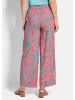 GOLDNER Leichte Sommerhose mit Paisley-Print in koralle / gemustert
