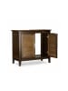 relaxdays Waschbeckenunterschrank in Dunkelbraun - (B)67 x (H)60 x (T)30 cm