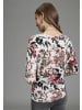 Laura Scott 3/4-Arm-Shirt in weiß-geblümt
