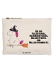 Mr. & Mrs. Panda Schminktasche Einhorn Hexe mit Spruch in Weiß