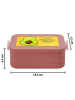 Mr. & Mrs. Panda Snackbox Avocado Kern Design mit Spruch in Rot Pastell