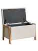 Beliani 2-tlg Sitzgruppe EDLAND in Beige/Braun