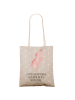 Mr. & Mrs. Panda Shopper-Tasche Axolotl Tanzen mit Spruch in Grau Pastell