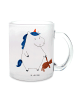 Mr. & Mrs. Panda Tasse Einhorn Teddy ohne Spruch in Transparent