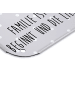 Mr. & Mrs. Panda Blechschild Igel Familie mit Spruch in Grau Pastell