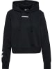 Hummel Hoodie "Hmlelemental Short Hoodie Woman" in Schwarz